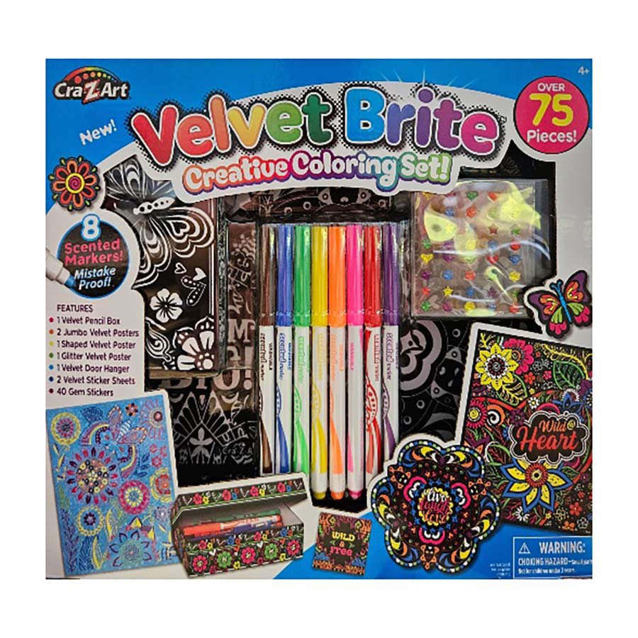 Cra-Z-Art Velvet Brite Set Creative Coloring Set - Shop Kits at H-E-B