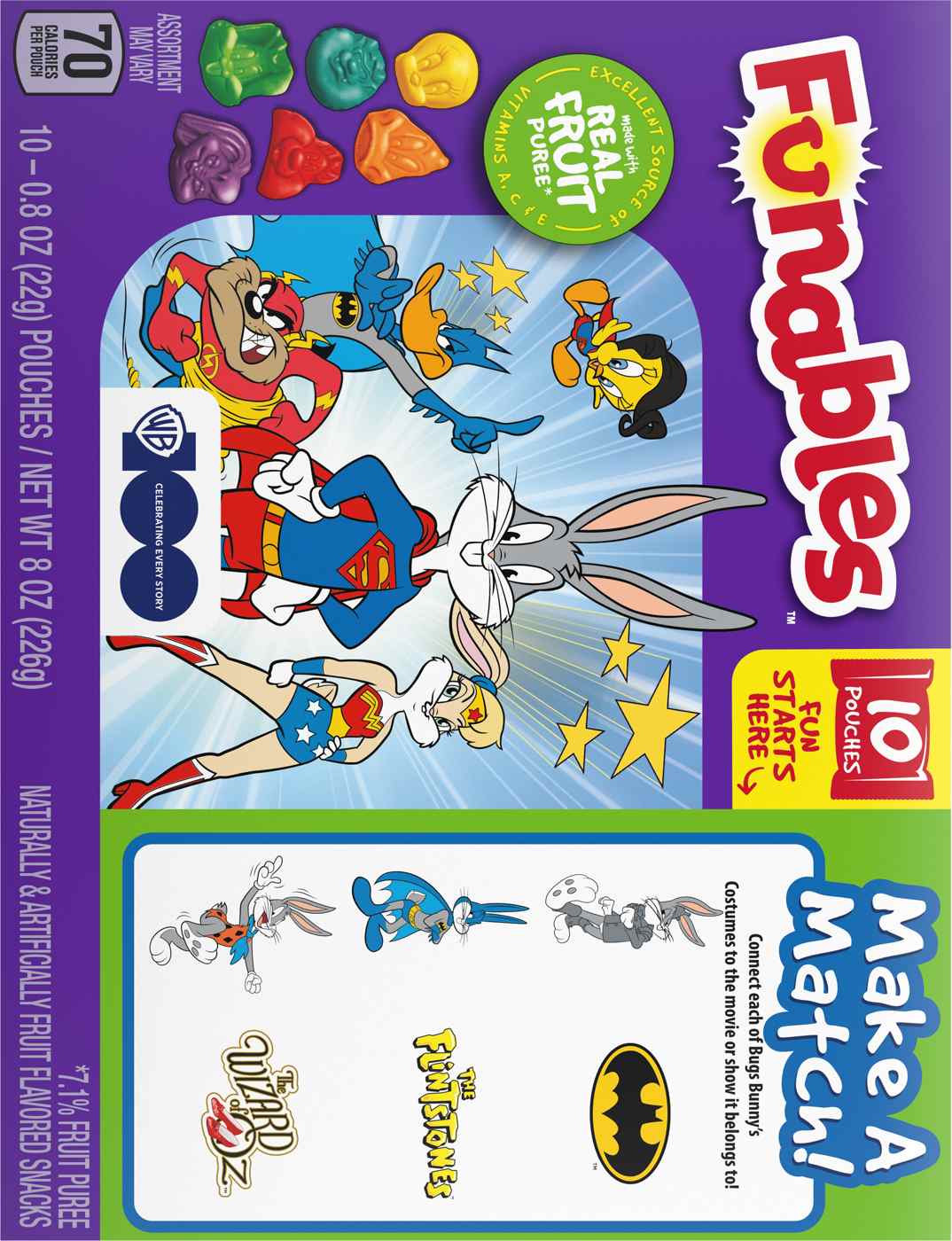 Funables Looney Tunes Fruit Snacks; image 2 of 2