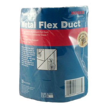 Plumb Craft Metal Flex Duct, 4' x 8'