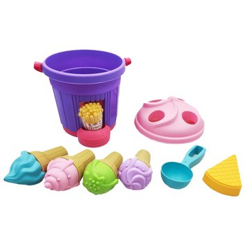 Play Fun Ice Cream & Playfood Deluxe Bucket Playset, 13 pc