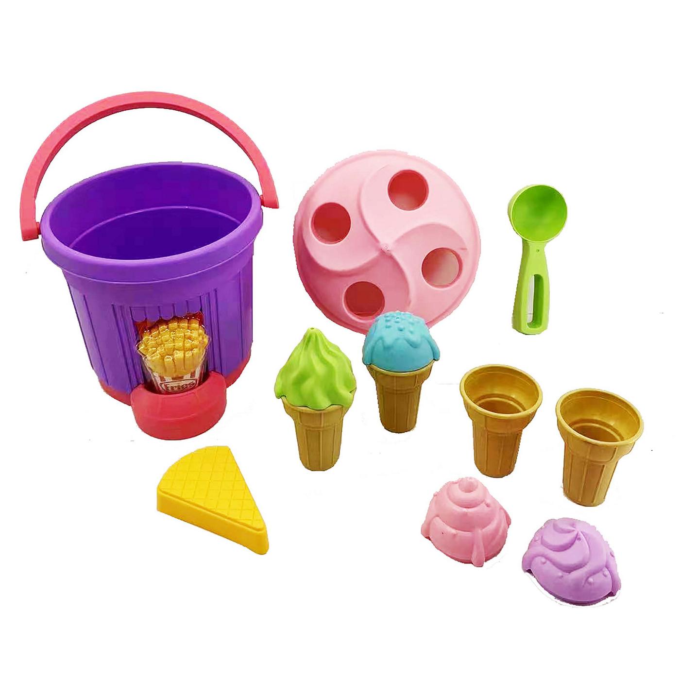 Play Fun Ice Cream & Playfood Deluxe Bucket Playset; image 6 of 6