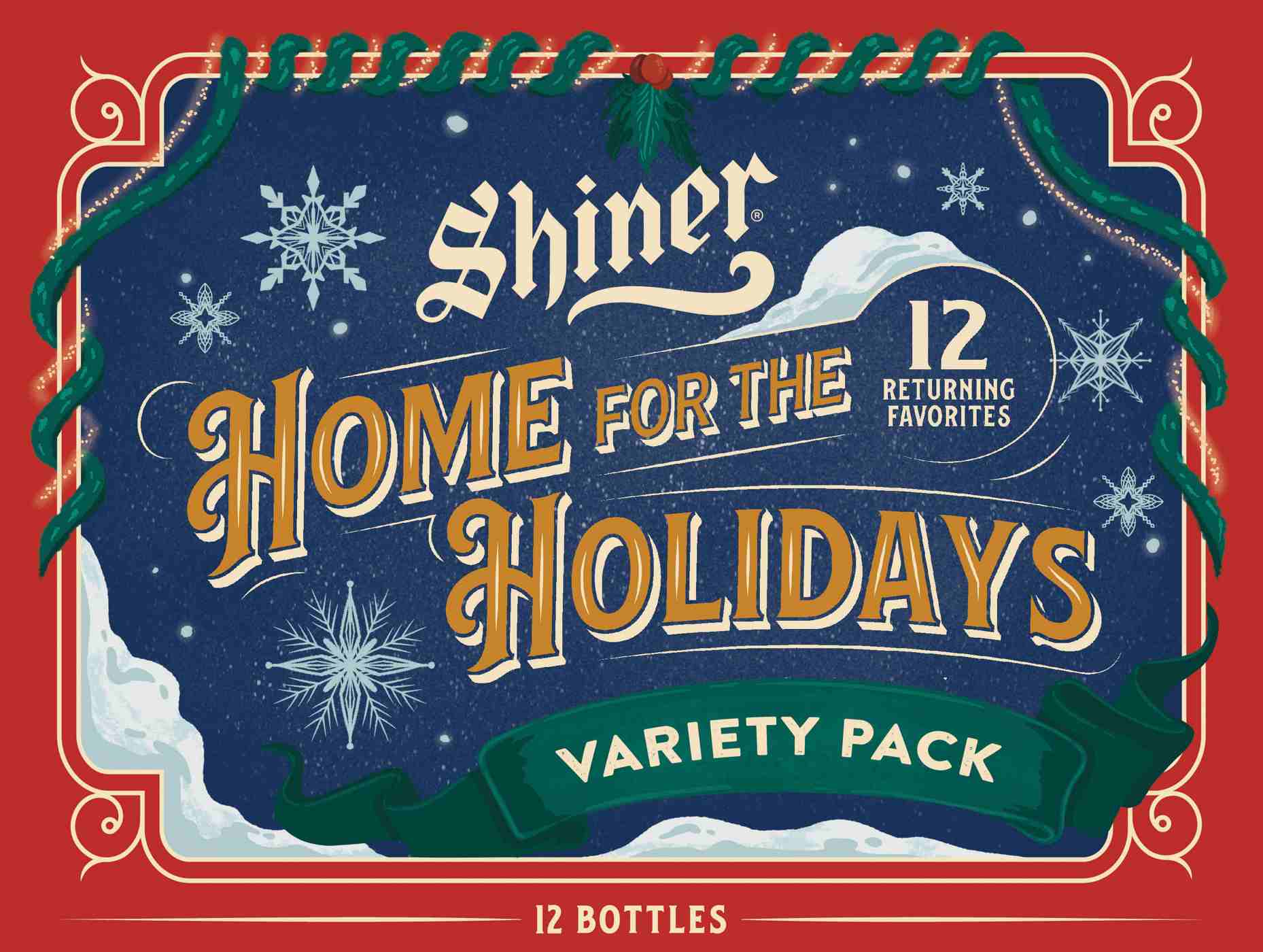 Shiner Home for The Holidays Variety Pack Beer 12 pk Bottles; image 1 of 2