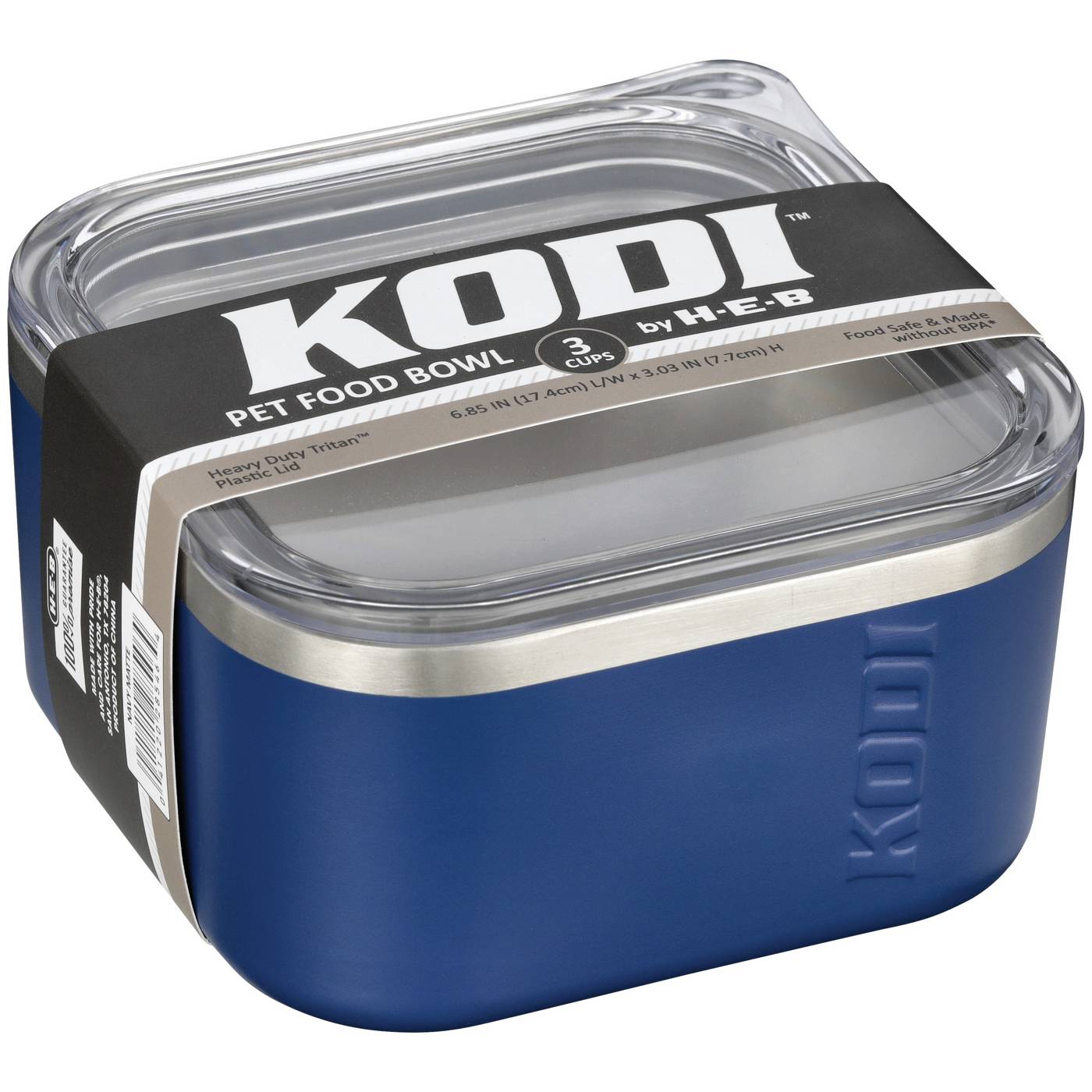 KODI by H-E-B Small Pet Food Bowl, 24 fl oz – Matte Navy; image 1 of 2