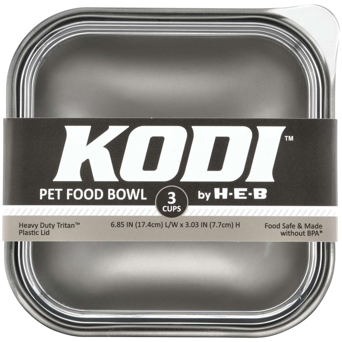 KODI by H-E-B Small Pet Food Bowl, 24 fl oz – Matte Navy; image 2 of 2