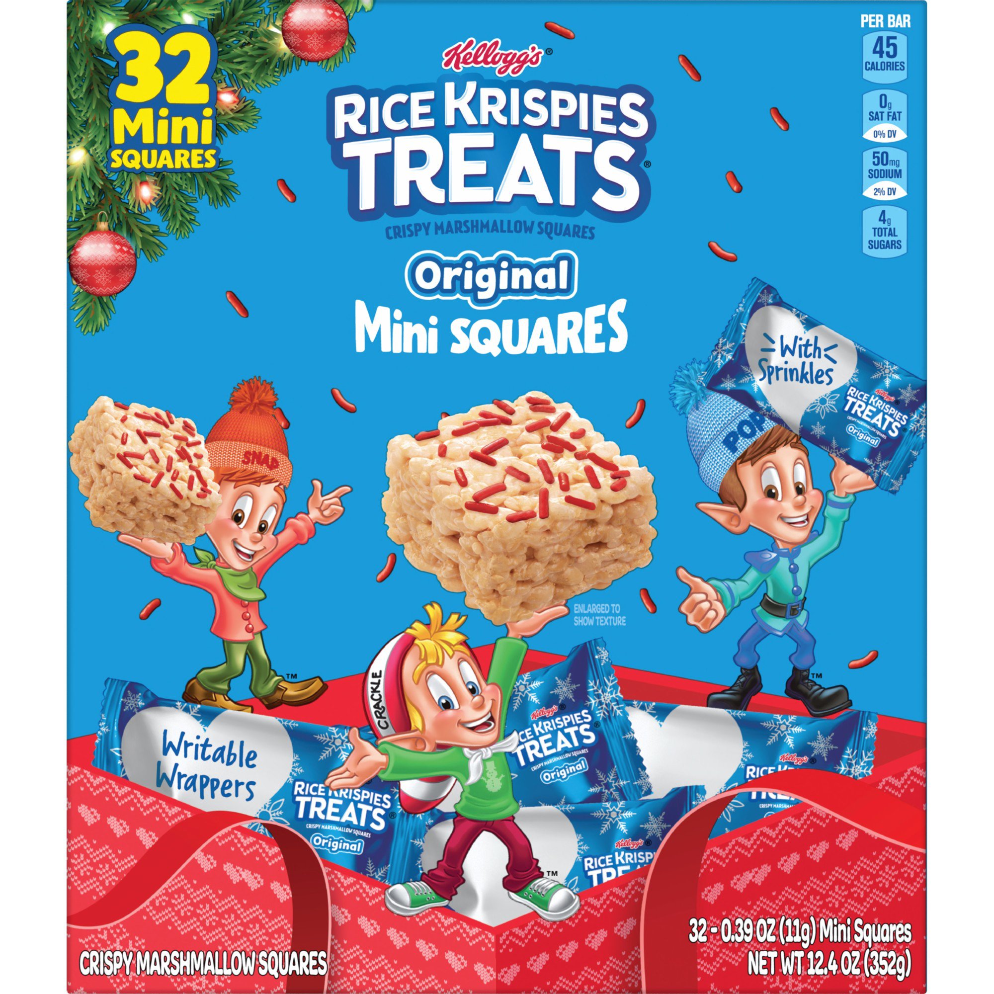 Kelloggs Holiday Rice Krispies Treats Cereal Bars with Sprinkles - Shop ...