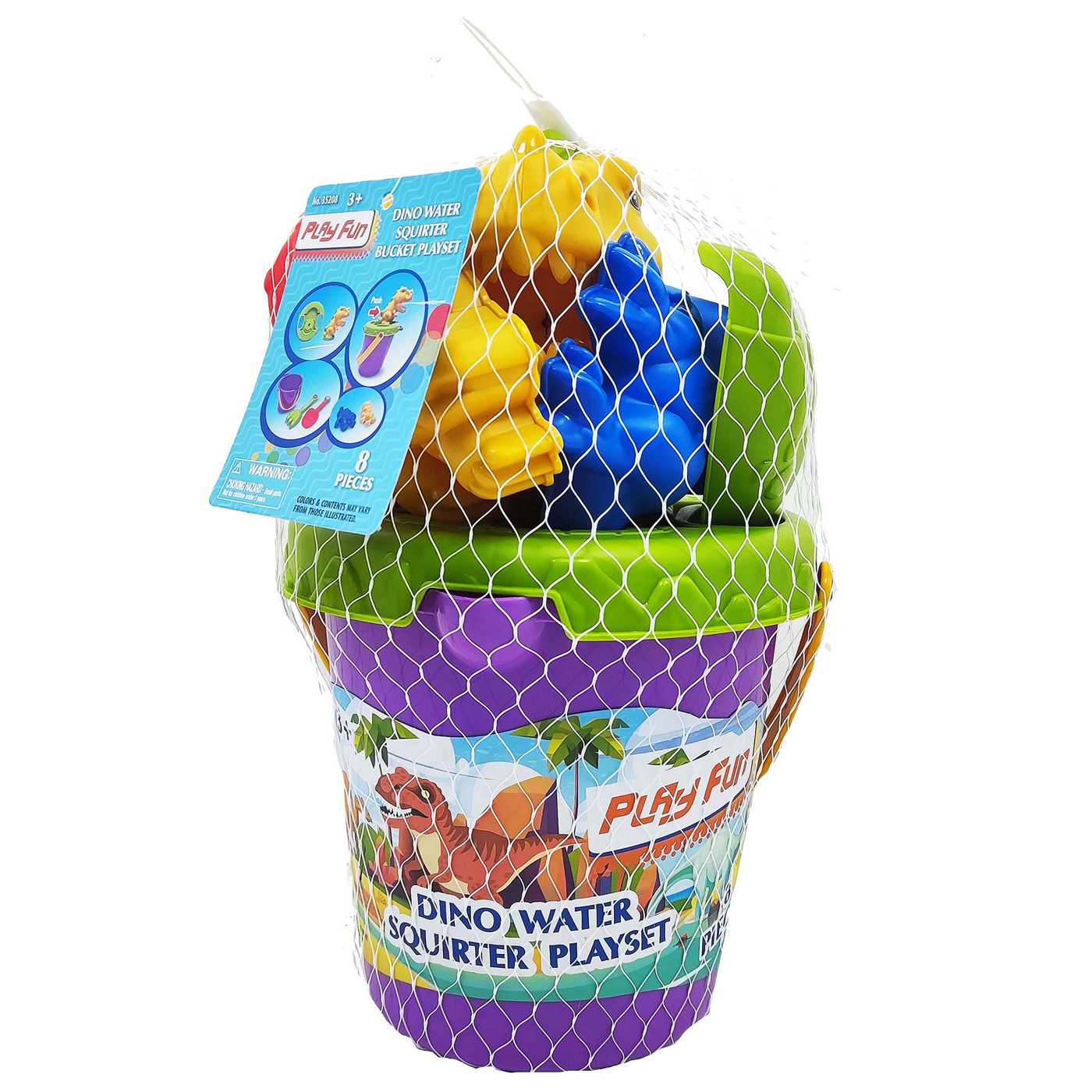 Play Fun Dino Water Squirter Bucket Playset; image 1 of 6