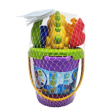 Play Fun Dino Water Squirter Bucket Playset, 8 pc