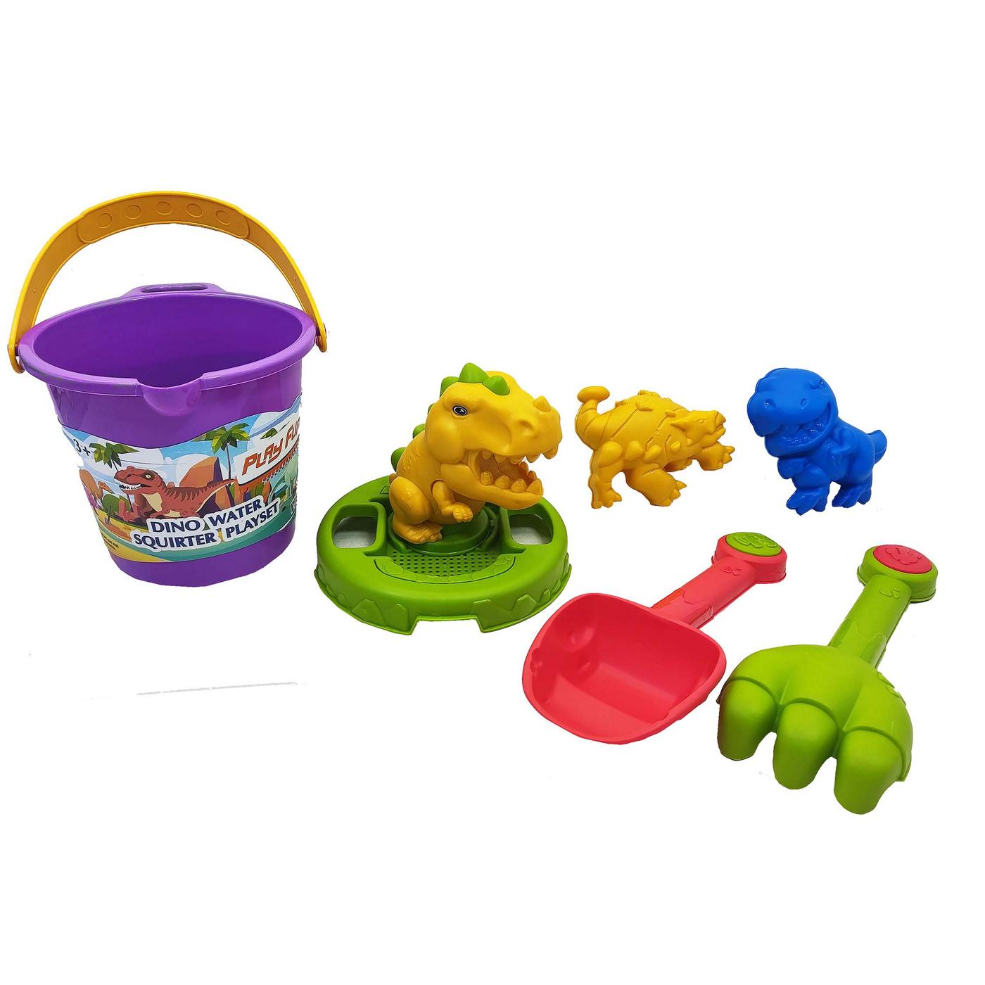 Play Fun Dino Water Squirter Bucket Playset; image 5 of 6