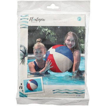 Floatopia Red White & Blue Beach Ball, 20"