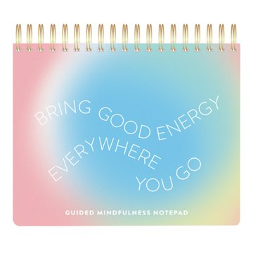 Eccolo Good Energy Top Spiral Guided Mindfulness Notepad, 7" x 5.63"