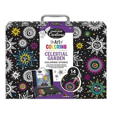 Timeless Creations Celestial Garden Coloring Studio, 14 pc