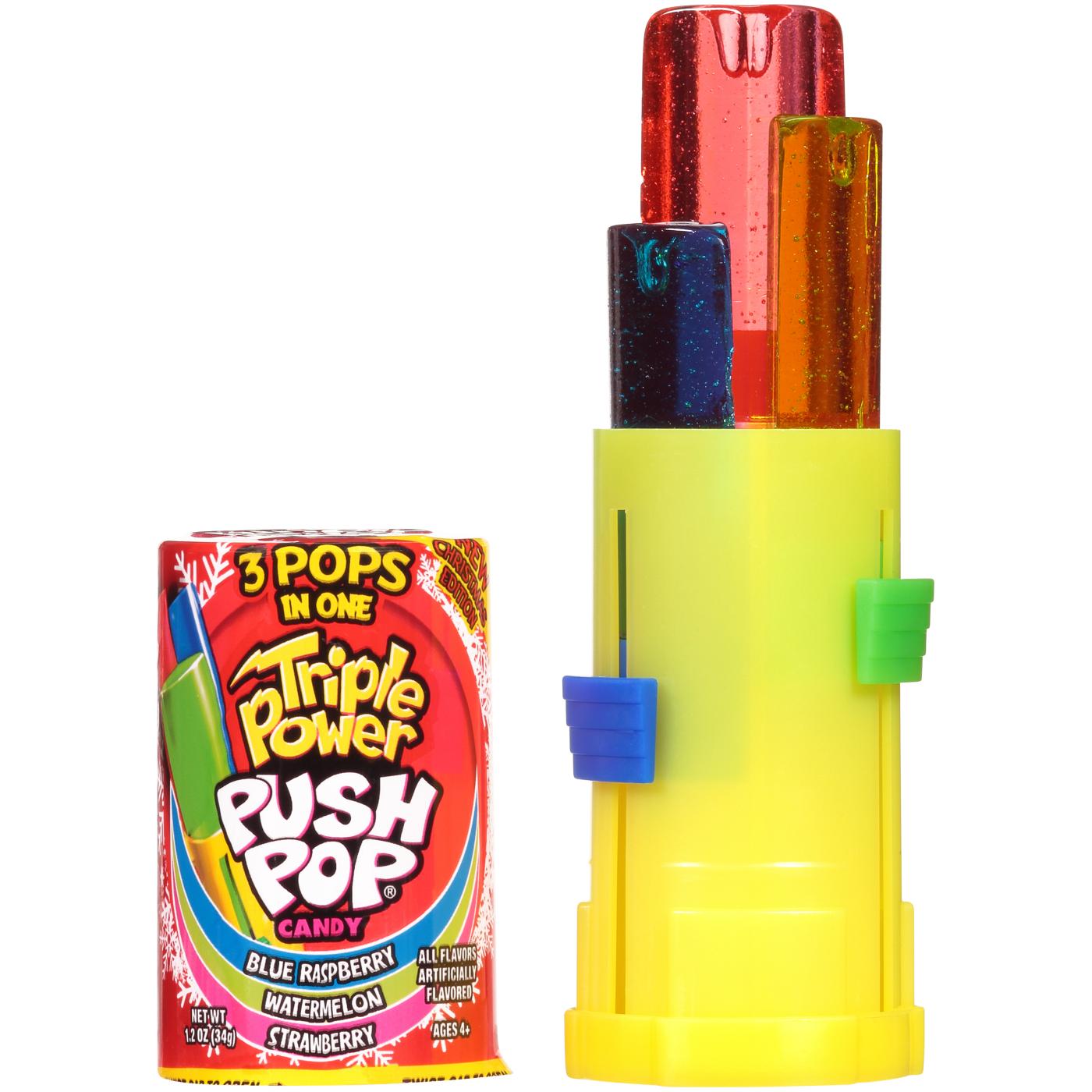 Push Pop Triple Power Holiday Candy; image 2 of 3