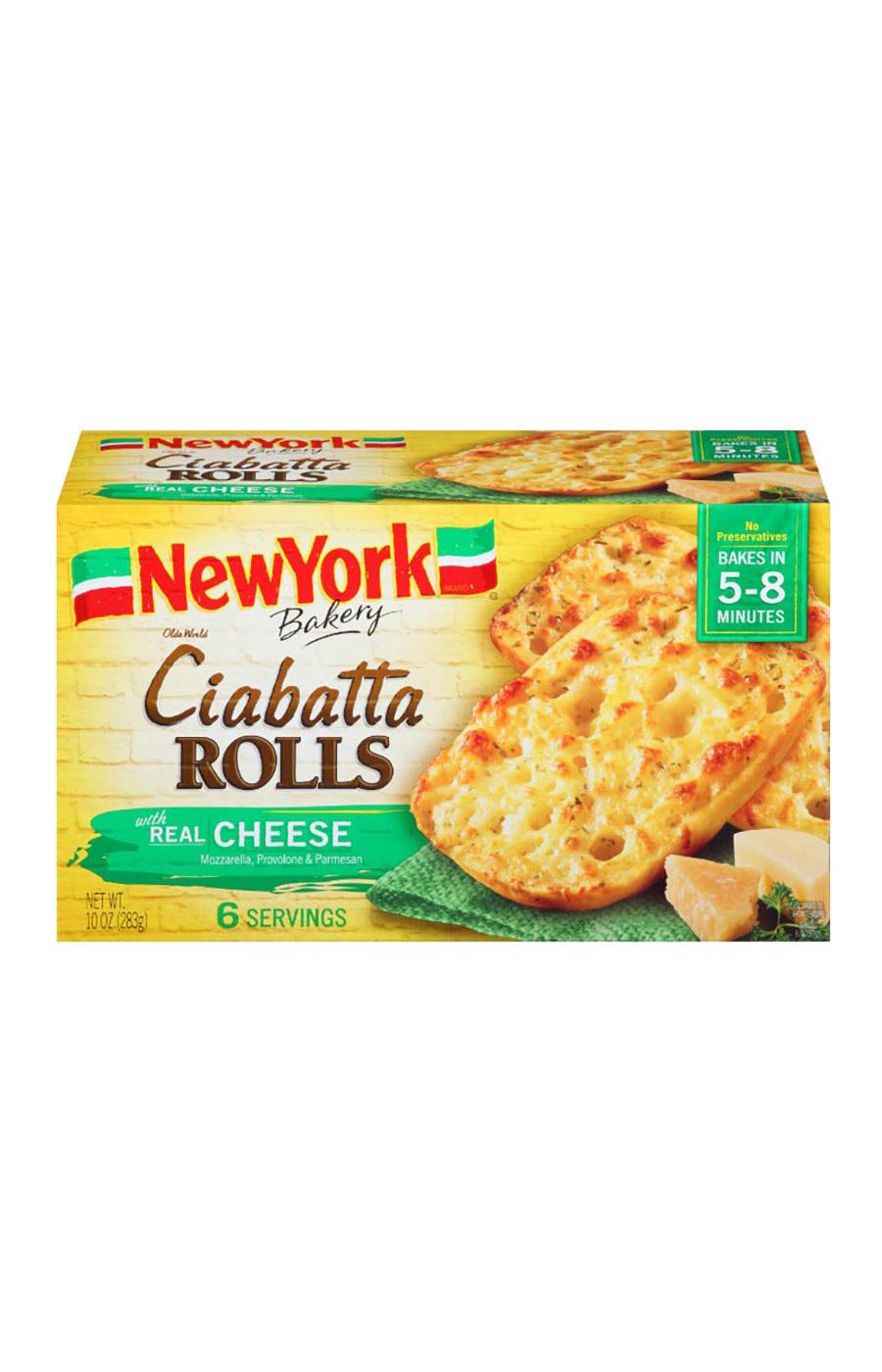 New York Bakery Cheesy Ciabatta Rolls; image 1 of 2