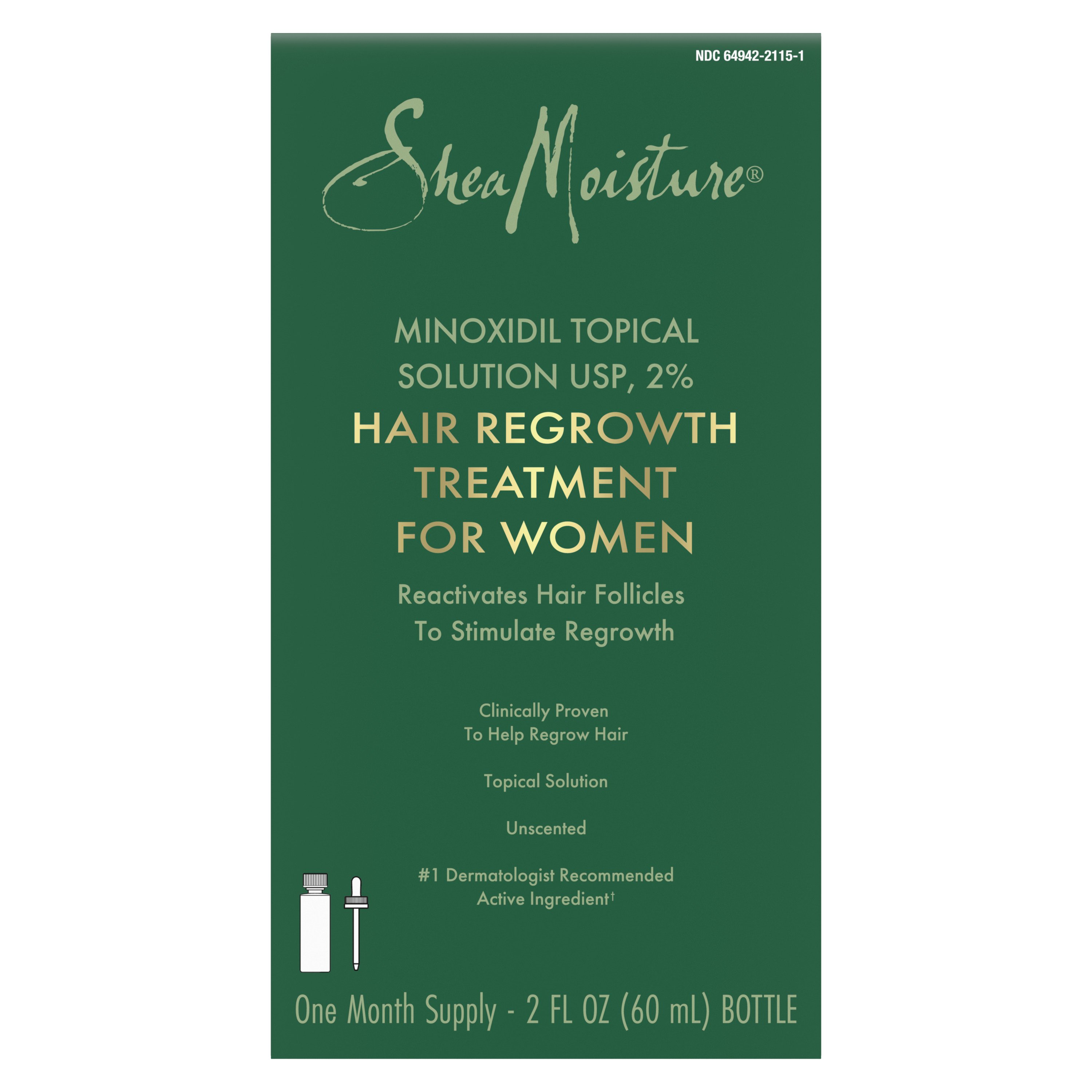 SheaMoisture Hair Regrowth Treatment for Women Minoxidil Topical
