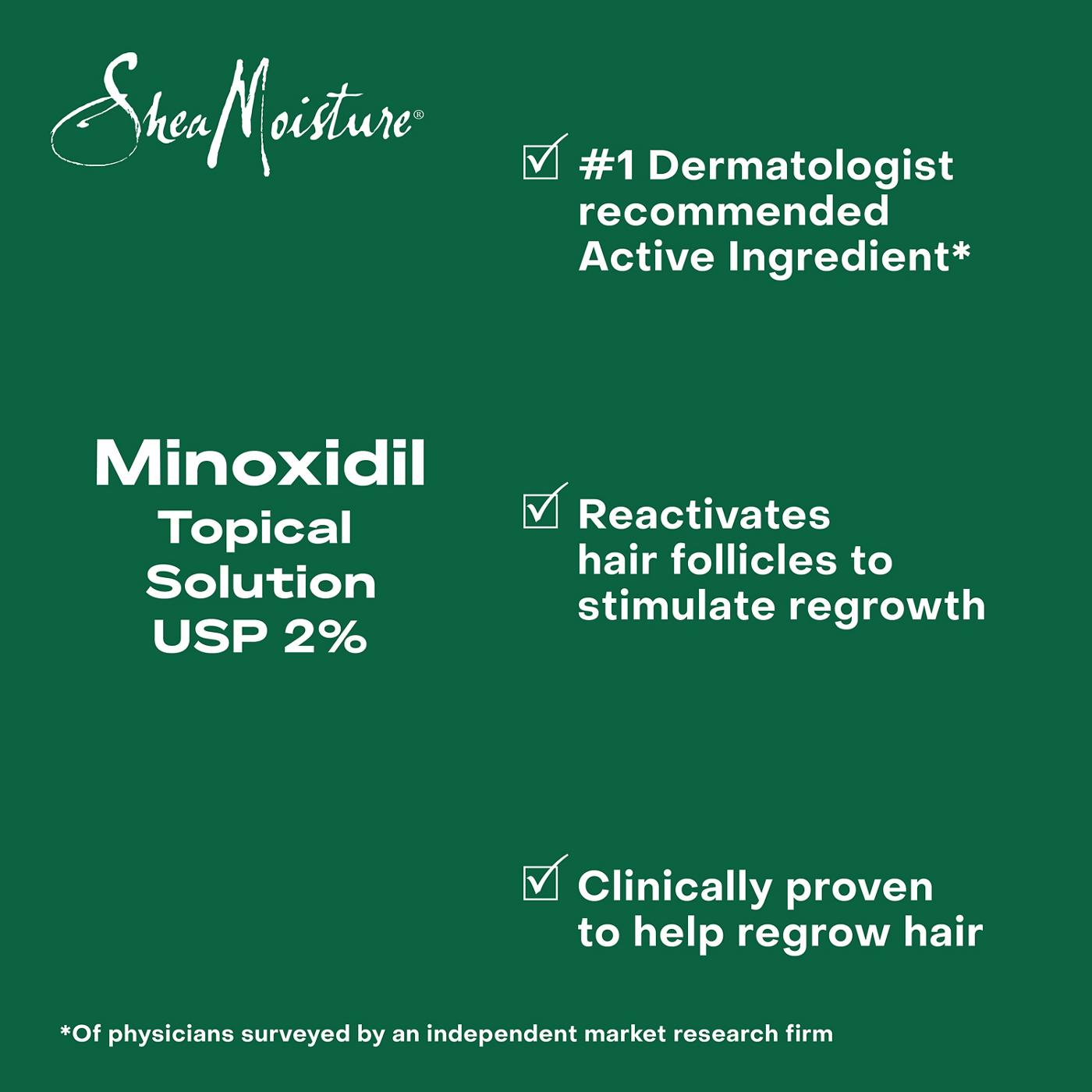 SheaMoisture Hair Regrowth Treatment for Women Minoxidil Topical