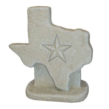 Athens Stonecasting Concrete Texas Star Statue, 17" x 7" x 16"