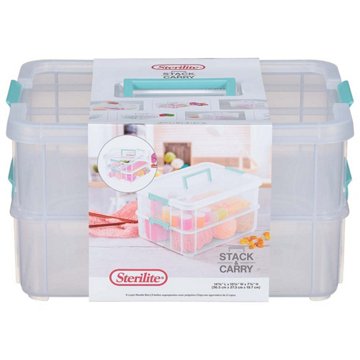 Sterilite Stack & Carry 2-Layer Storage Box