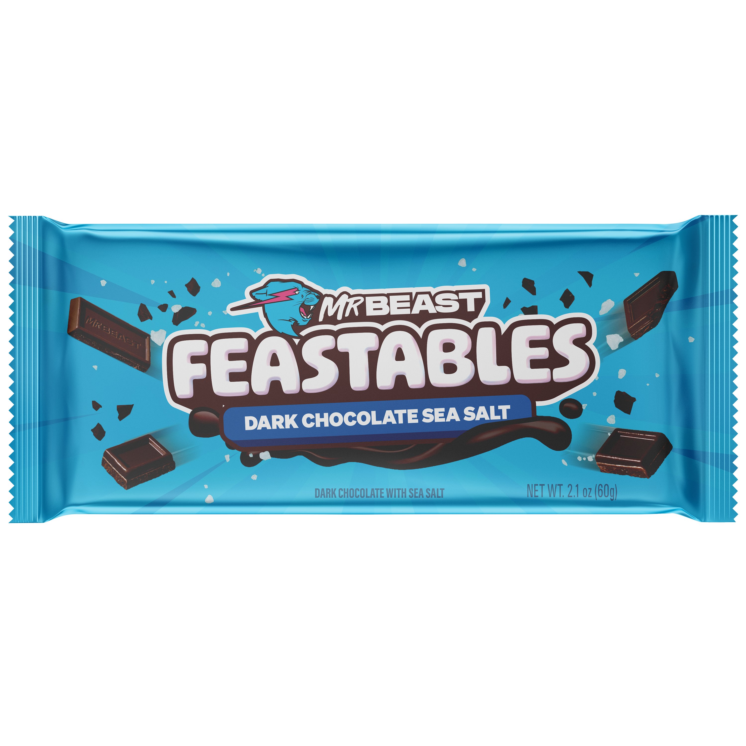 Feastables MrBeast Dark Chocolate Sea Salt Candy Bar - Shop Candy