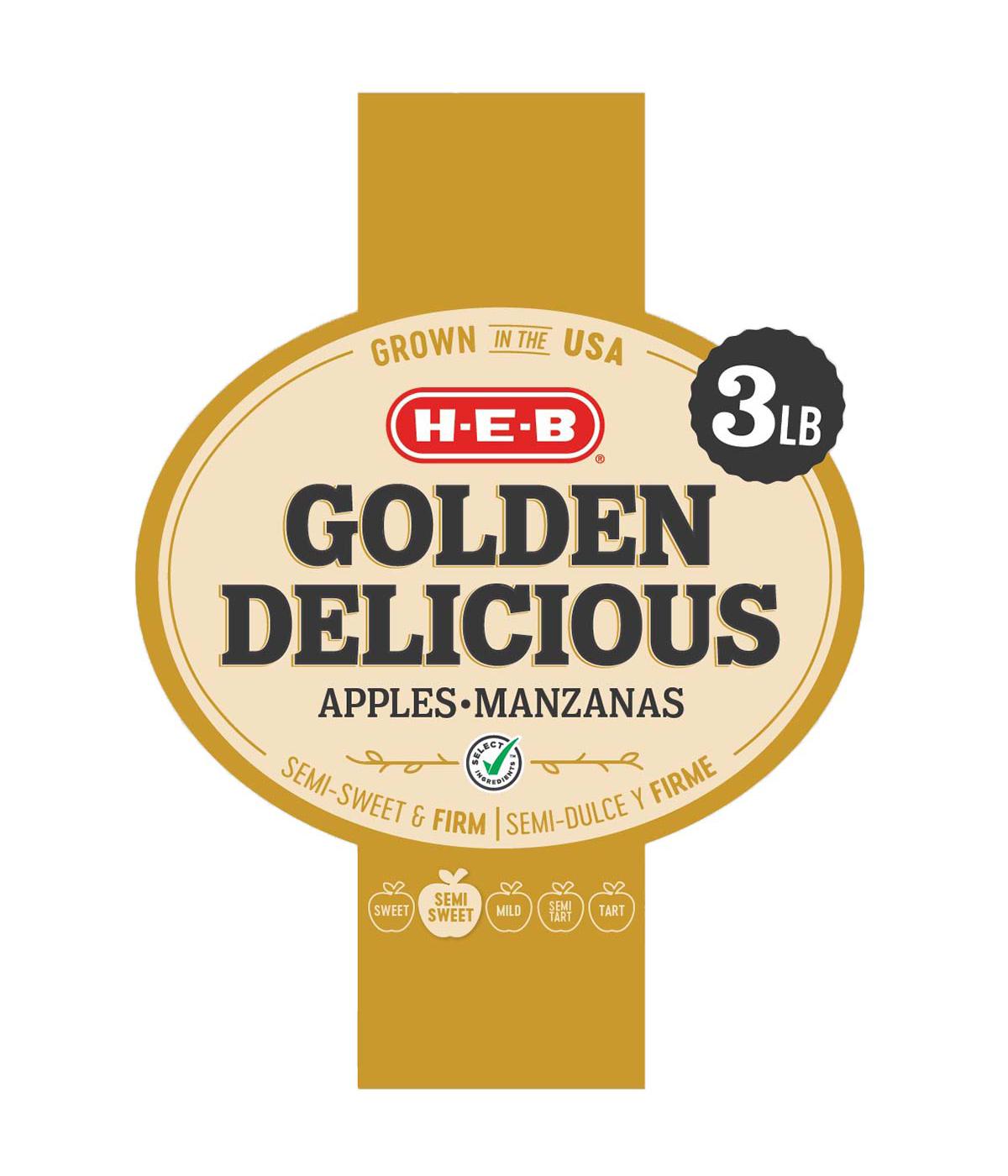 H-E-B Fresh Golden Delicious Apples; image 2 of 2