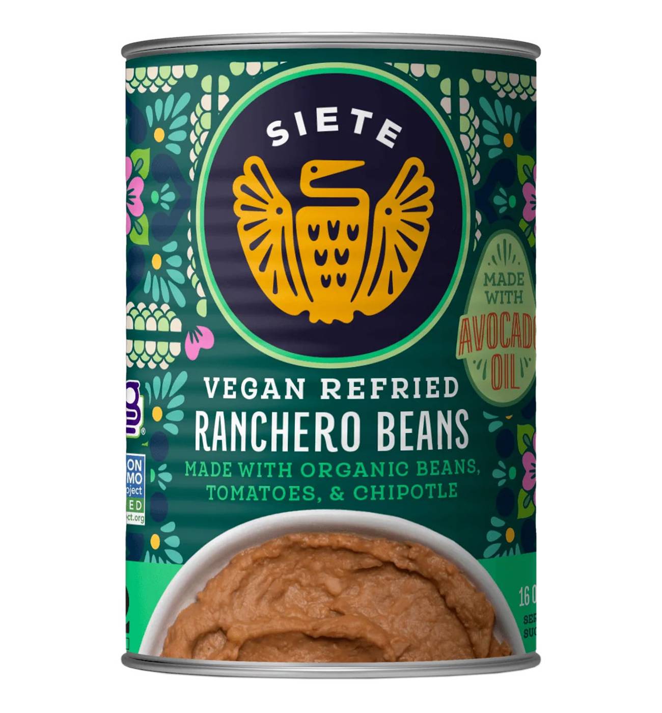 Siete Vegan Refried Ranchero Beans; image 1 of 5