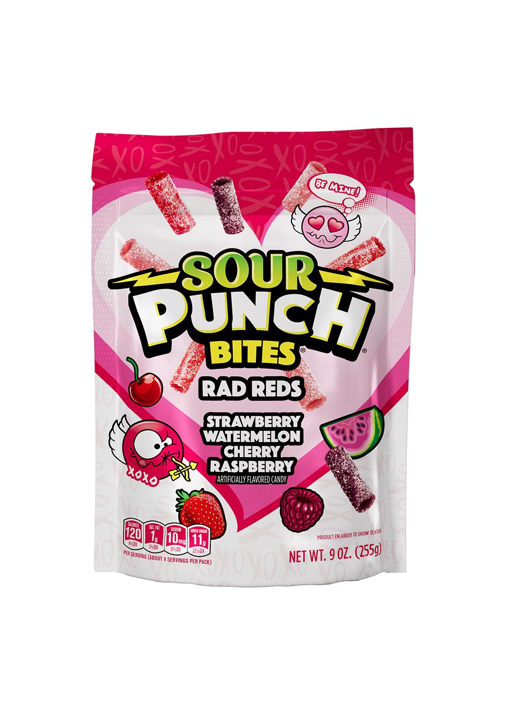 Sour Punch Rad Reds Bites Valentine's Candy; image 1 of 2