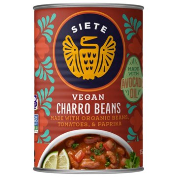 Siete Charro Beans, 15.5 oz