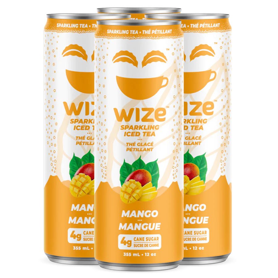 Wize Tea Sparkling Mango Iced Tea 12 oz Cans, 4 pk | Central Market ...