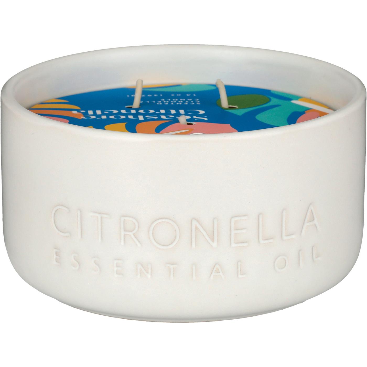 Destination Holiday Citronella Essential Oil Candle - Ivory; image 1 of 2