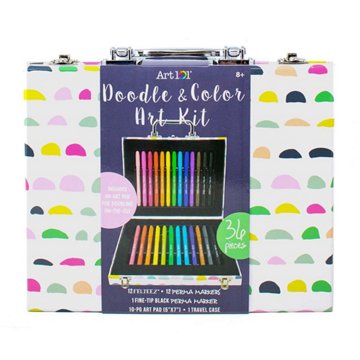 Art 101 Doodle & Color Art Kit, 36 pc