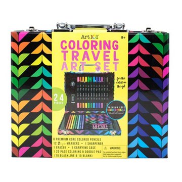 Art 101 Coloring Travel Art Set, 24 pc