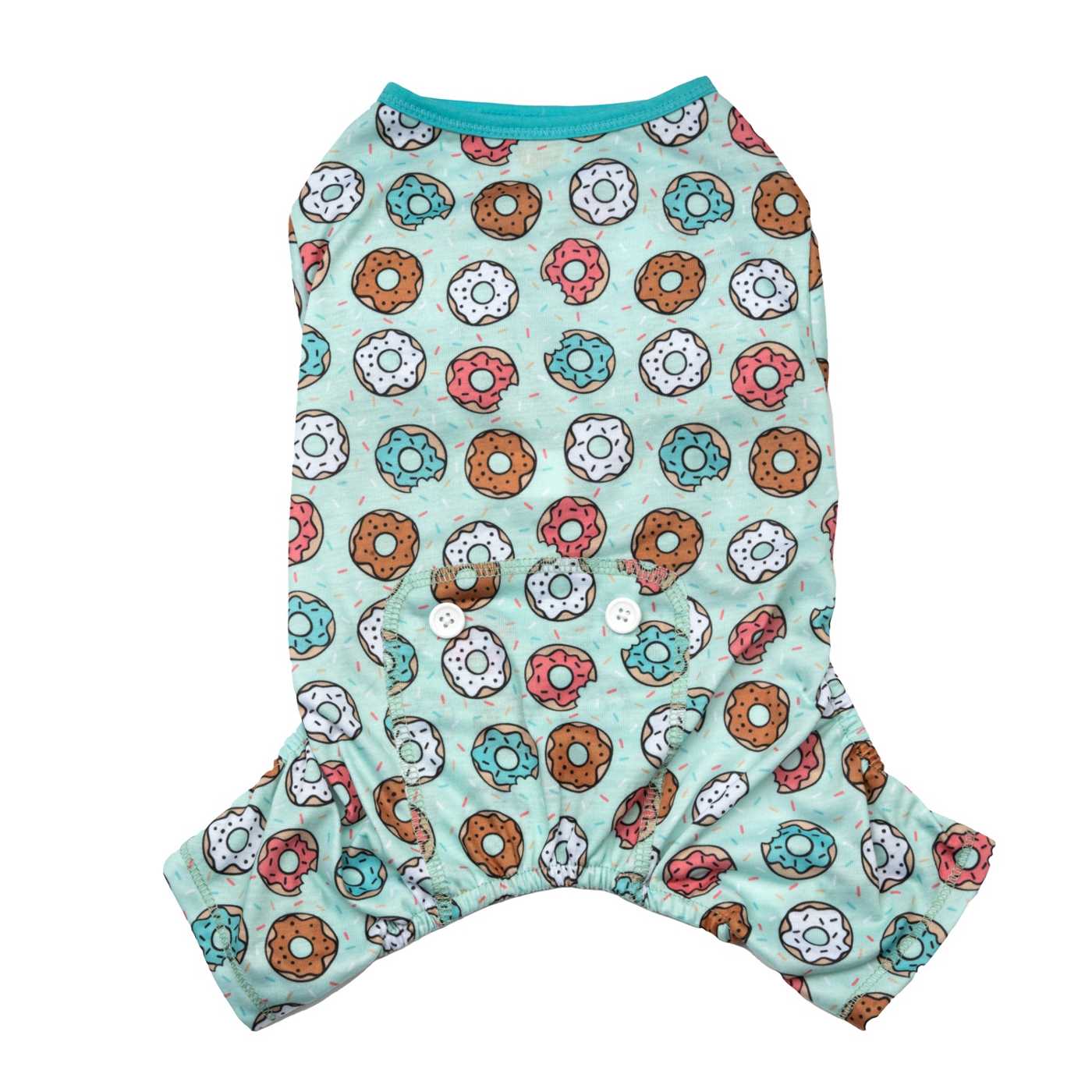 Simply Dog Blue Donut Print Pajama Medium; image 3 of 3