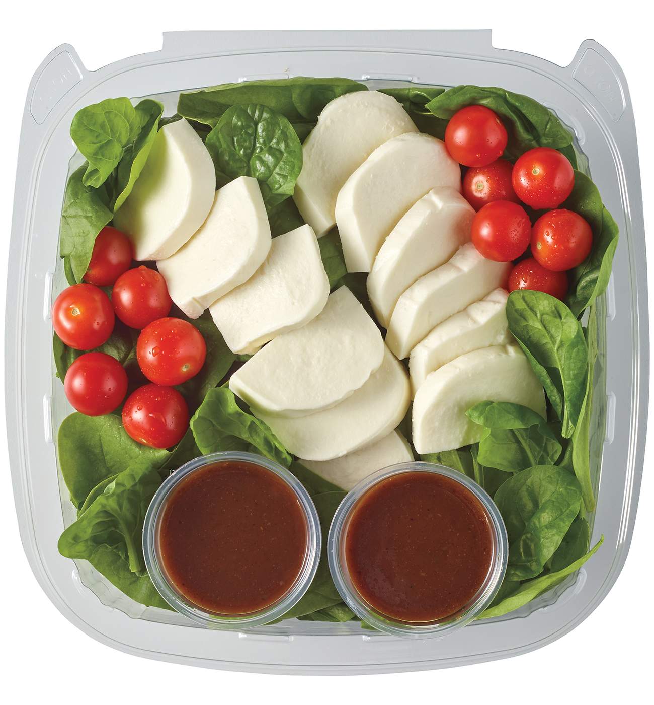 Meal Simple by H-E-B Spinach Caprese Family-Size Salad with Balsamic Vinaigrette; image 1 of 2