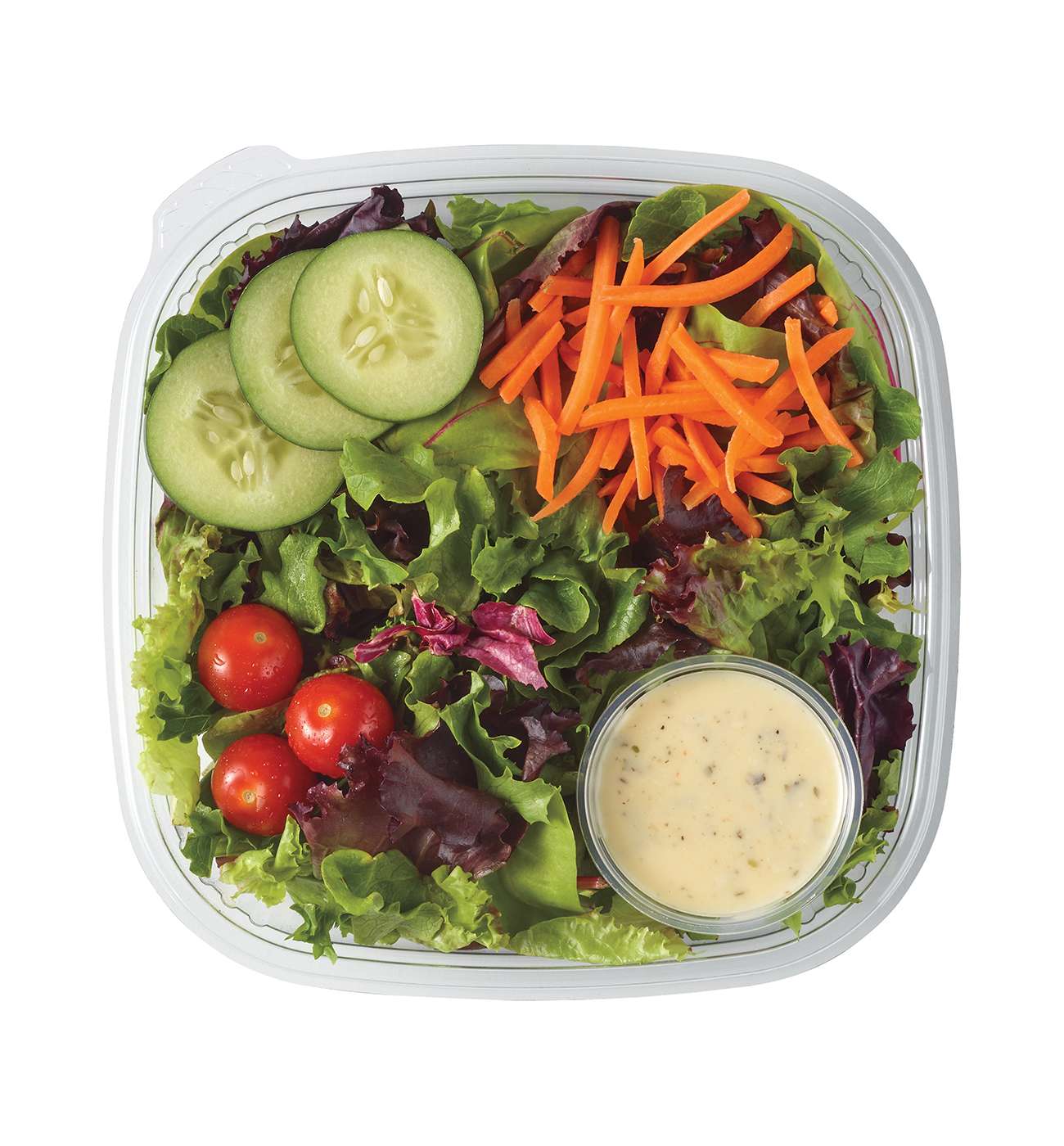 Meal Simple by H-E-B Garden Side Salad with Creamy Italian Dressing; image 1 of 2