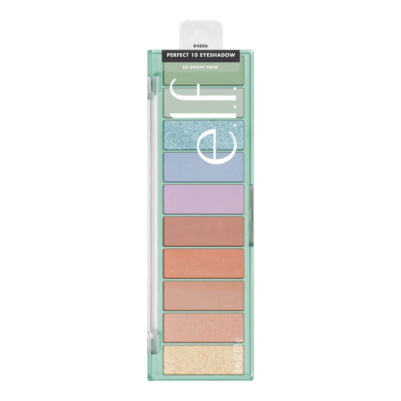 e.l.f. Perfect 10 Eyeshadow Palette - So Bright Now; image 1 of 2