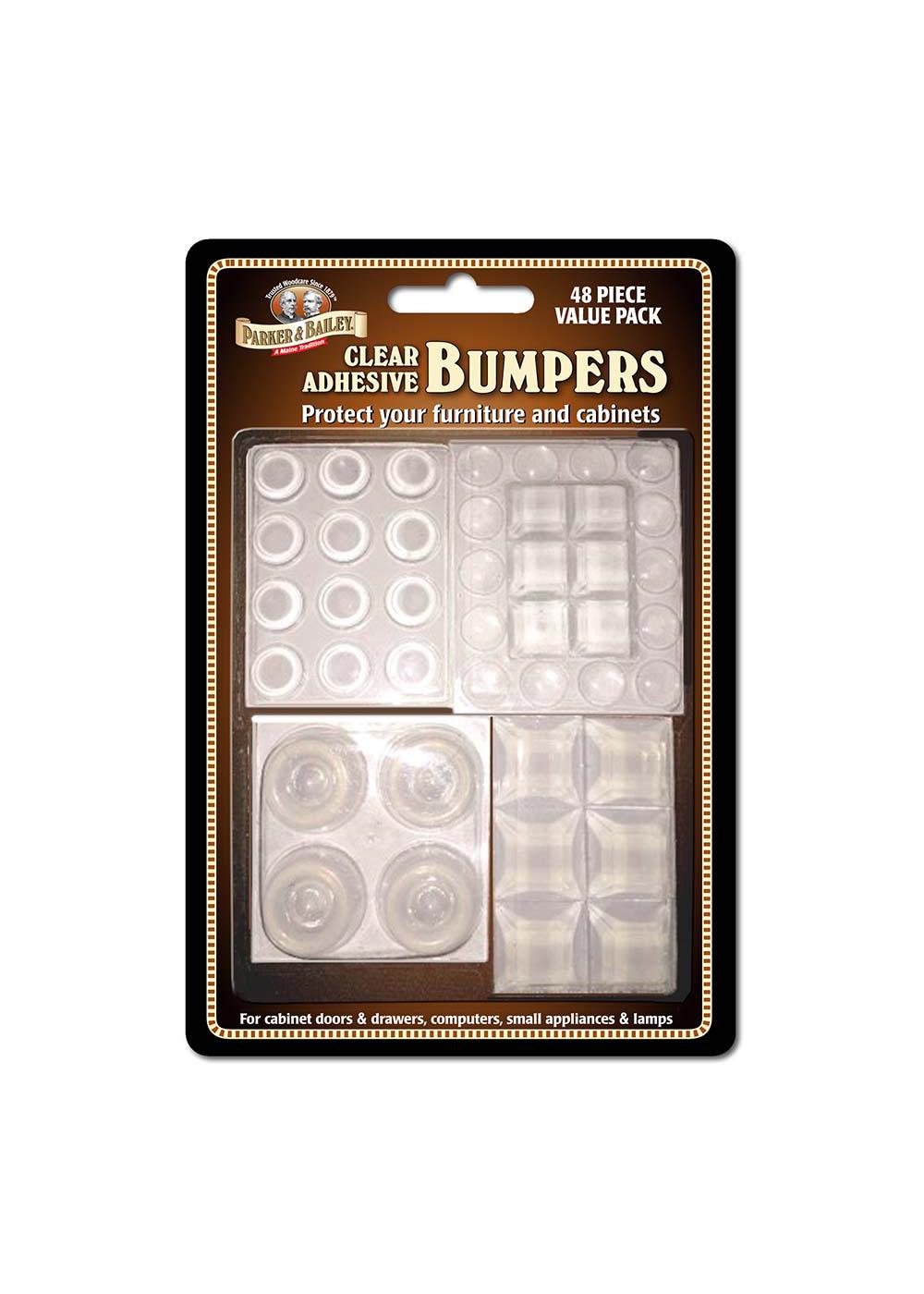 Parker & Bailey Clear Adhesive Furniture Bumpers; image 1 of 2