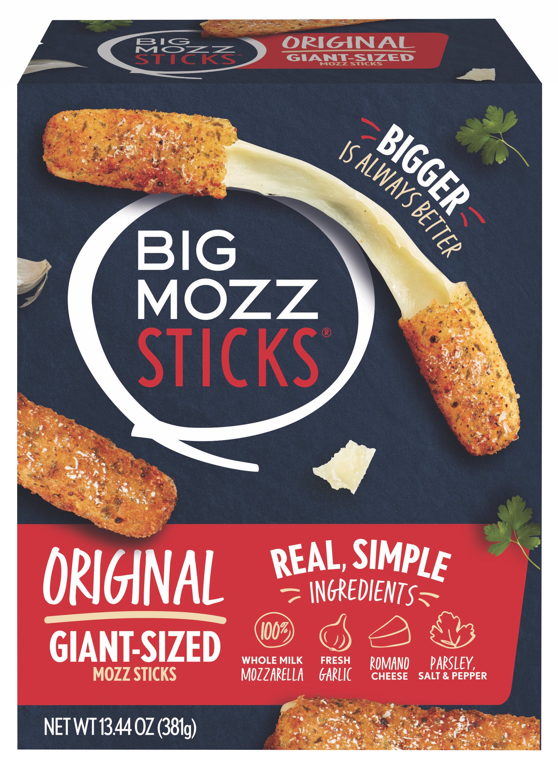 Big Mozz Original Giant-Sized Mozzarella Sticks, 8 ct | Central
