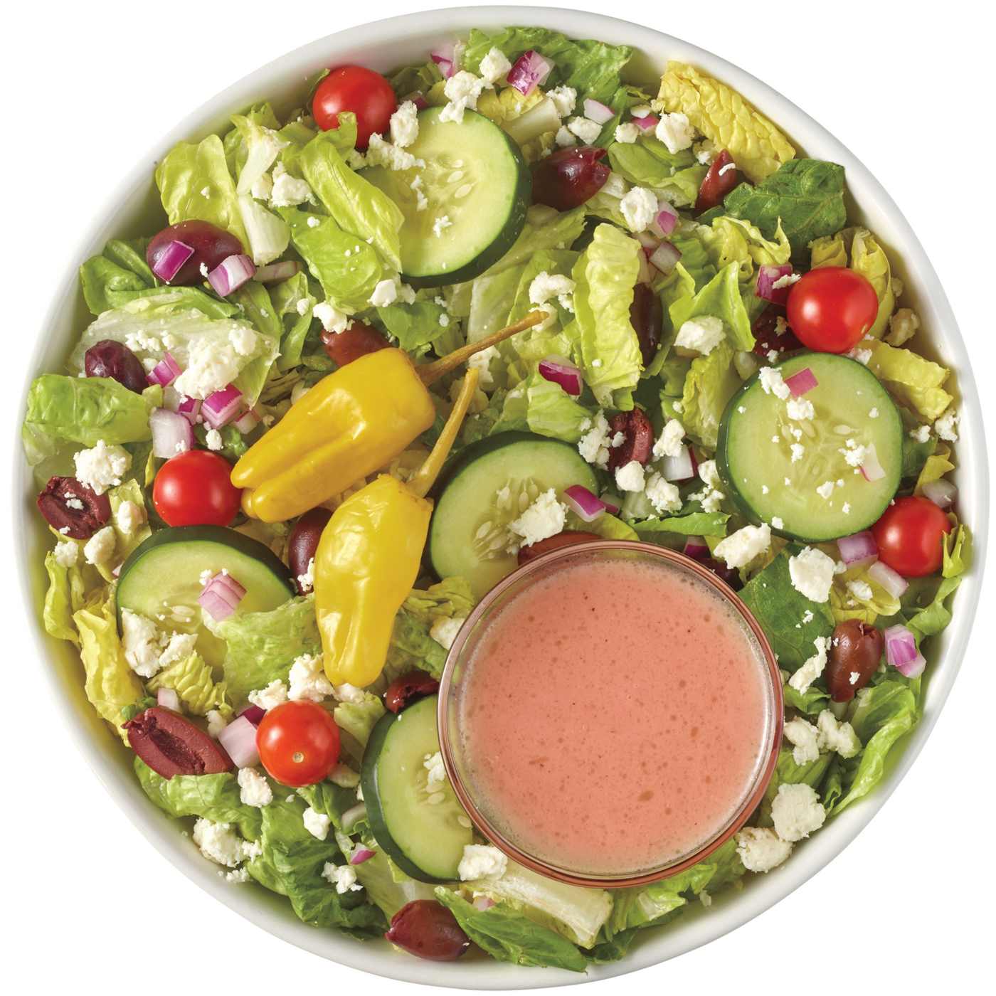 Meal Simple by H-E-B Greek Family-Size Salad & Red Wine Vinaigrette; image 2 of 2