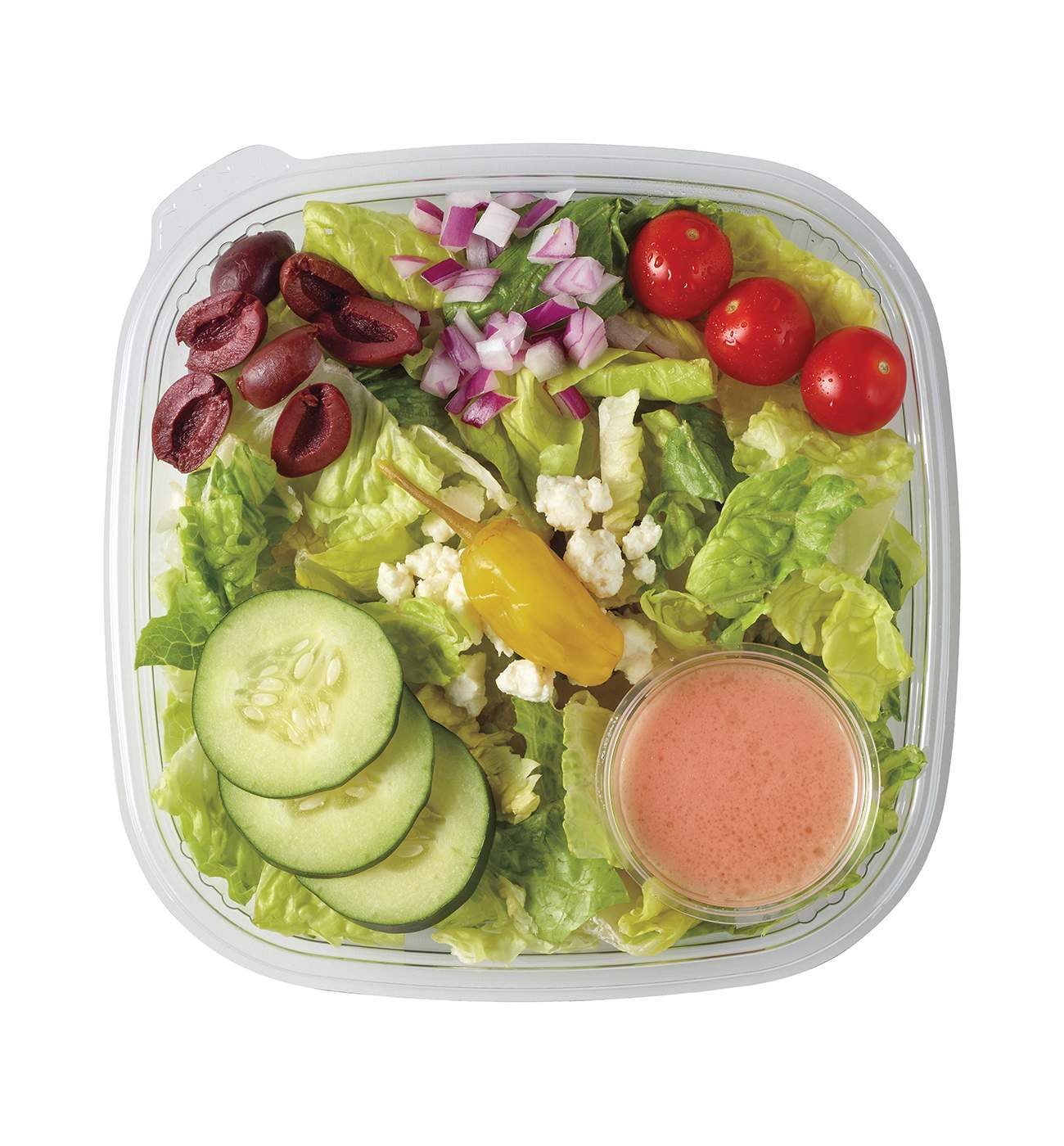 Meal Simple by H-E-B Greek Side Salad & Red Wine Vinaigrette; image 1 of 2