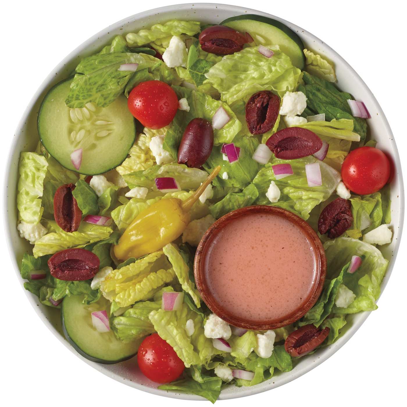Meal Simple by HEB Greek Side Salad & Red Wine Vinaigrette Shop