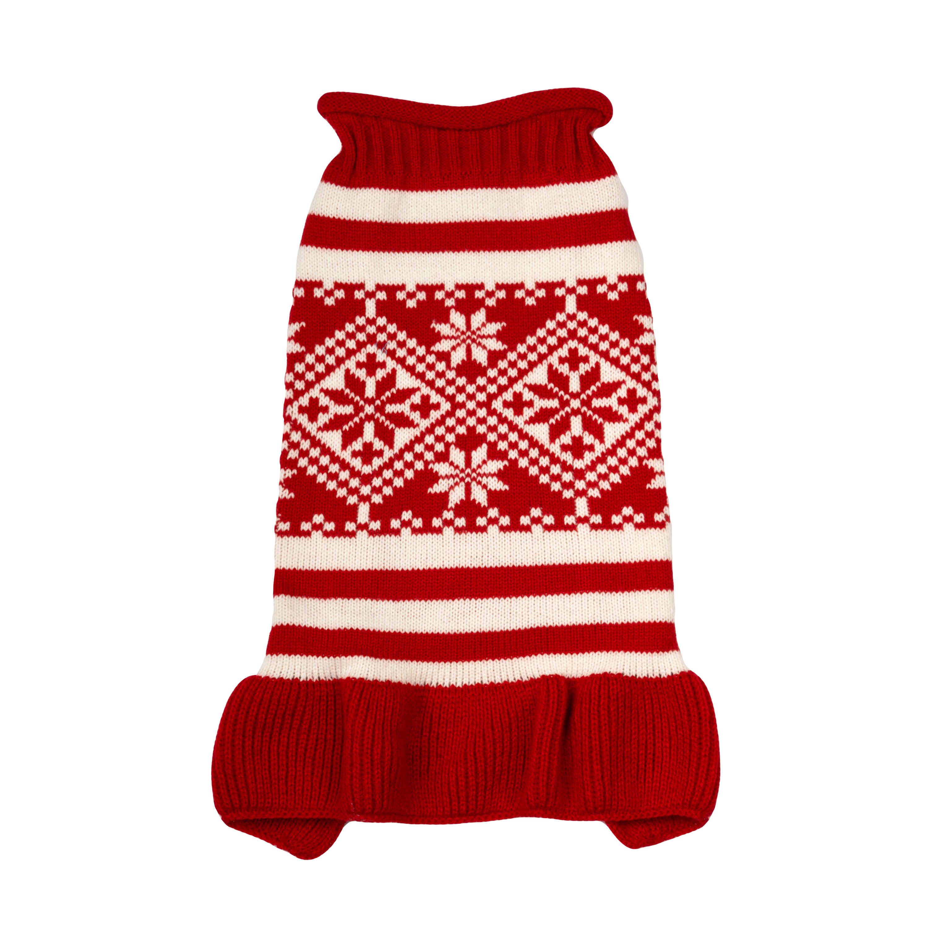 Simply Dog Red Stripe Dress Sweater Medium Shop Clothes at HEB