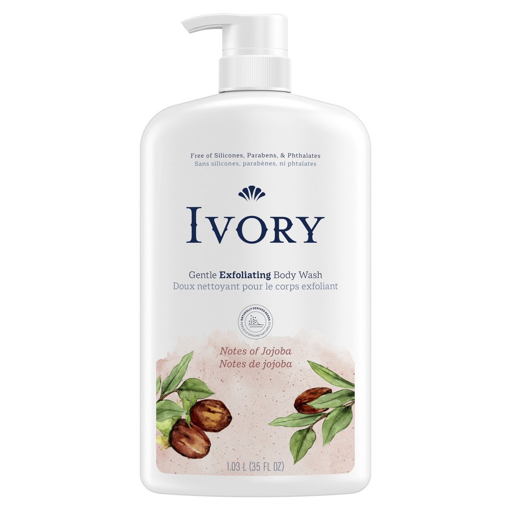 Ivory Gentle Exfoliating Body Wash - Notes of Jojoba - Shop Body wash ...