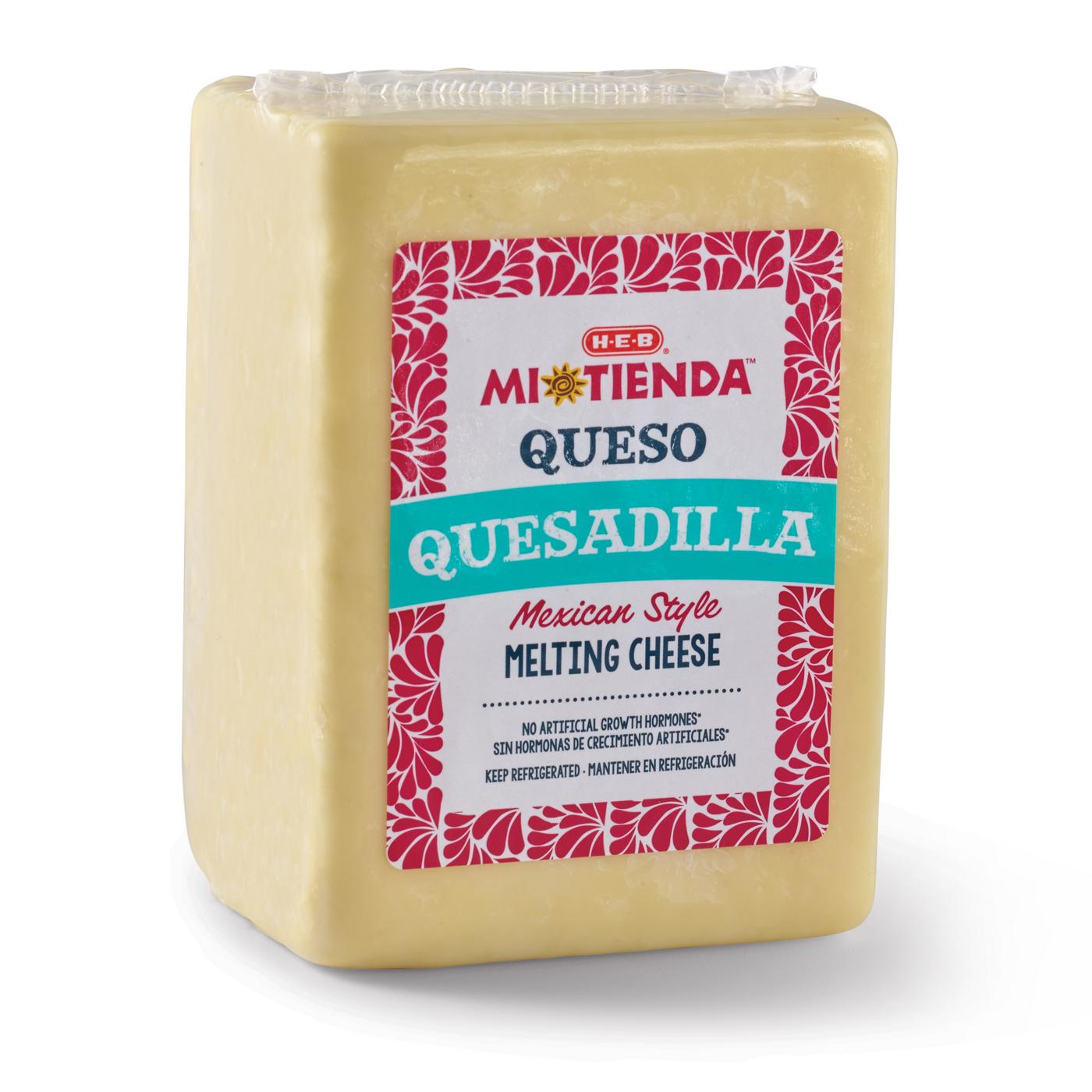 H-E-B Mi Tienda Sliced Queso Quesadilla Mexican-Style Melting Cheese; image 3 of 4