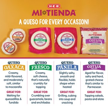 H-E-B Mi Tienda Queso Oaxaca Cheese
