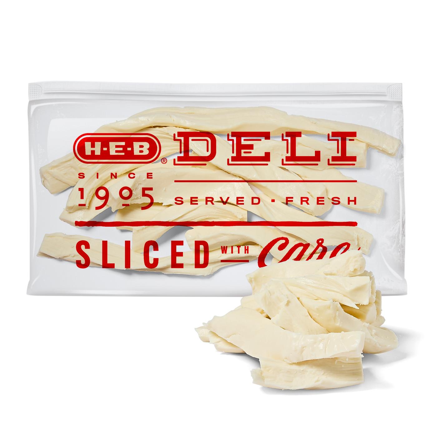 H-E-B Mi Tienda Queso Oaxaca Mexican-Style String Cheese; image 1 of 5