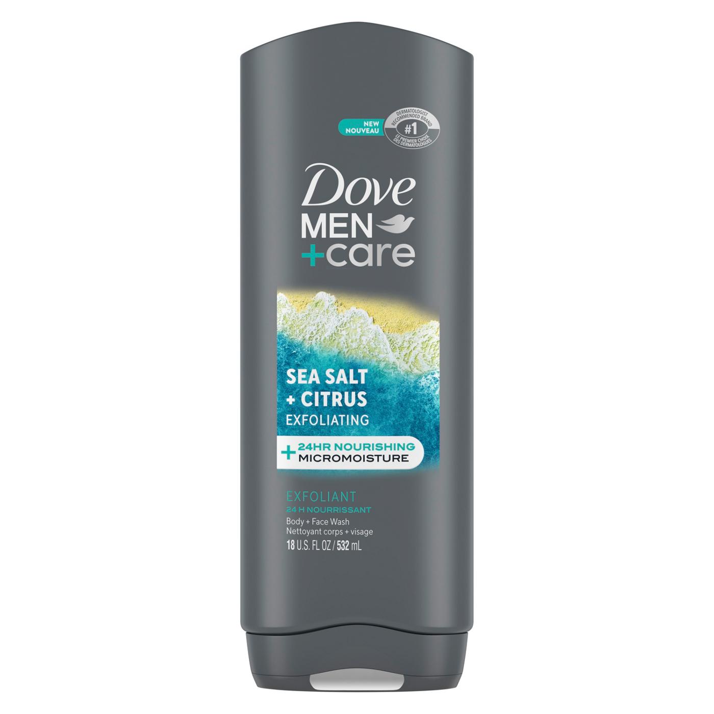 Dove Care Exfoliating  Body Wash - Sea Salt & Citrus; image 1 of 6