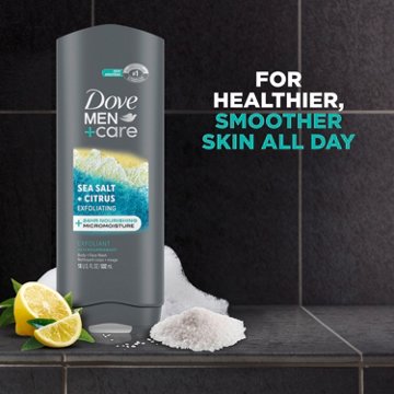 Dove Care Exfoliating  Body Wash - Sea Salt & Citrus