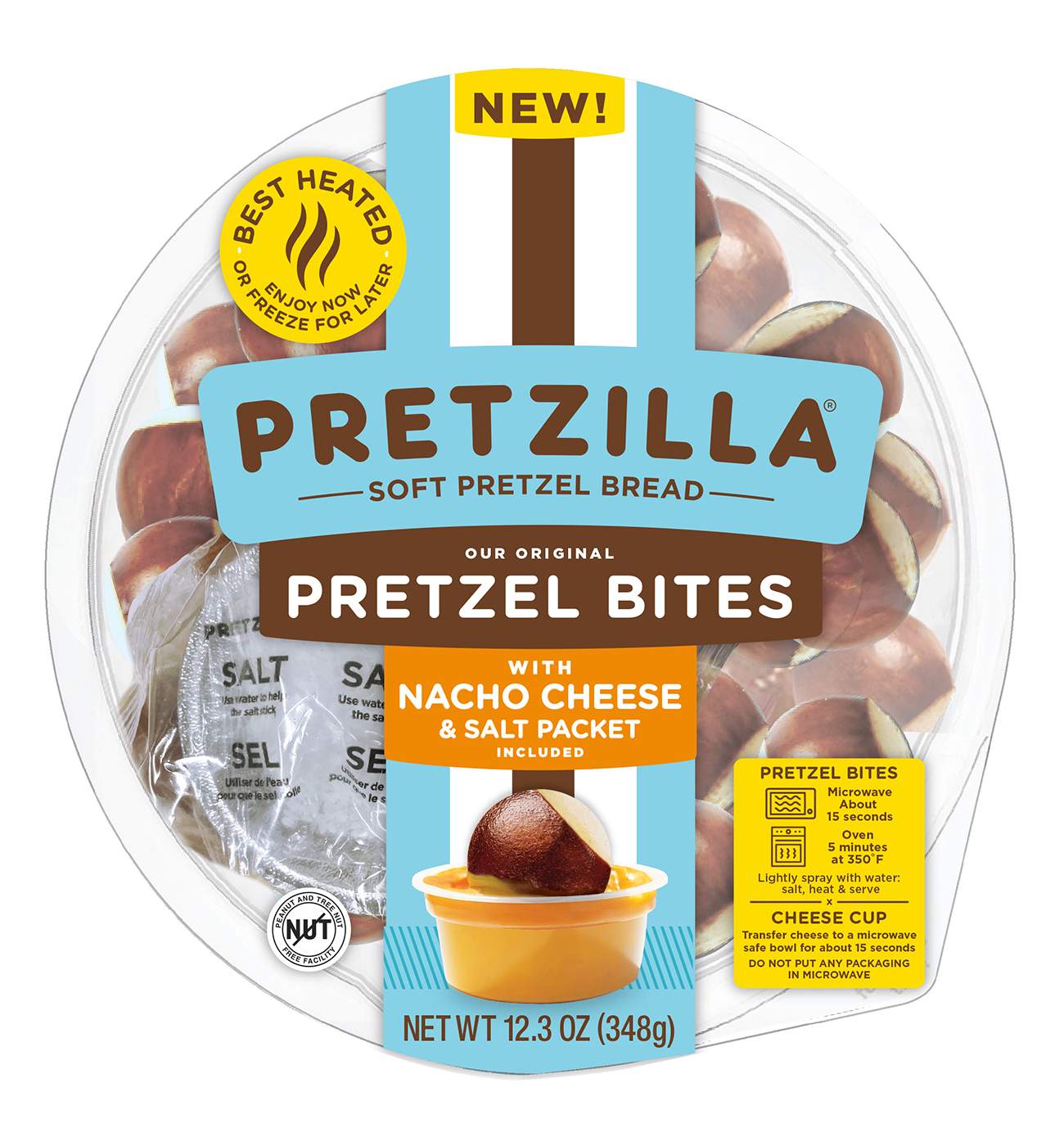 PRETZILLA Soft Pretzel Bread Bites - Nacho Cheese; image 1 of 2