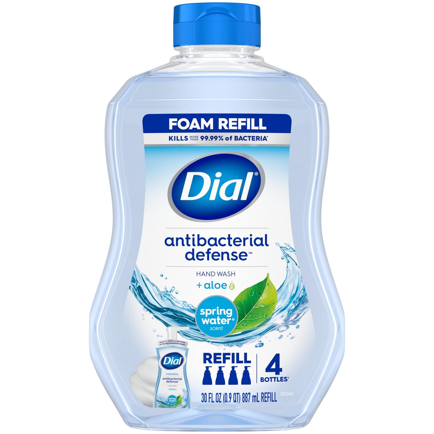 Dial Foam Refill Antibacterial Defense Hand Wash Spring Water Shop Hand bar soap at H E B