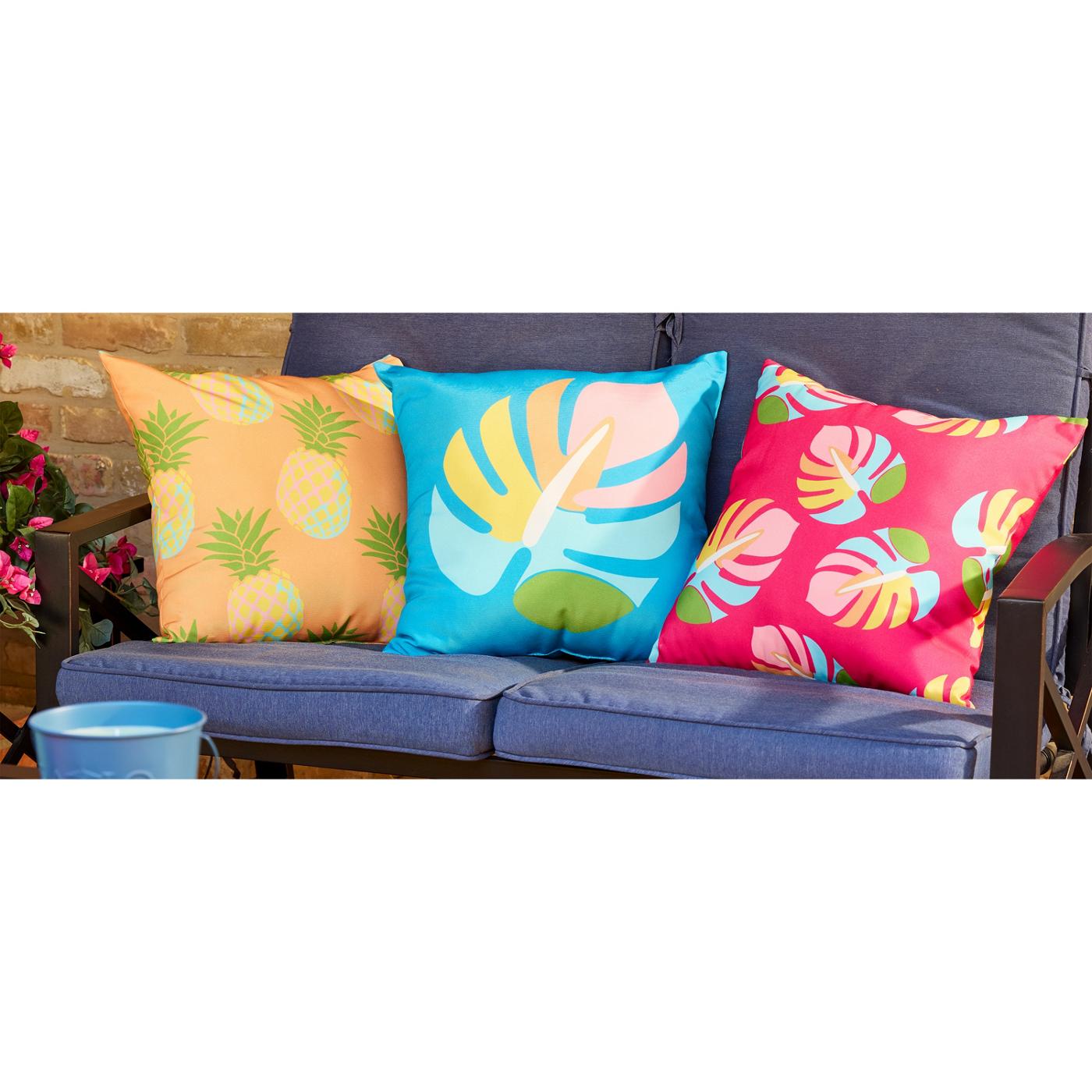 Destination Holiday Pineapples Outdoor Throw Pillow; image 2 of 2