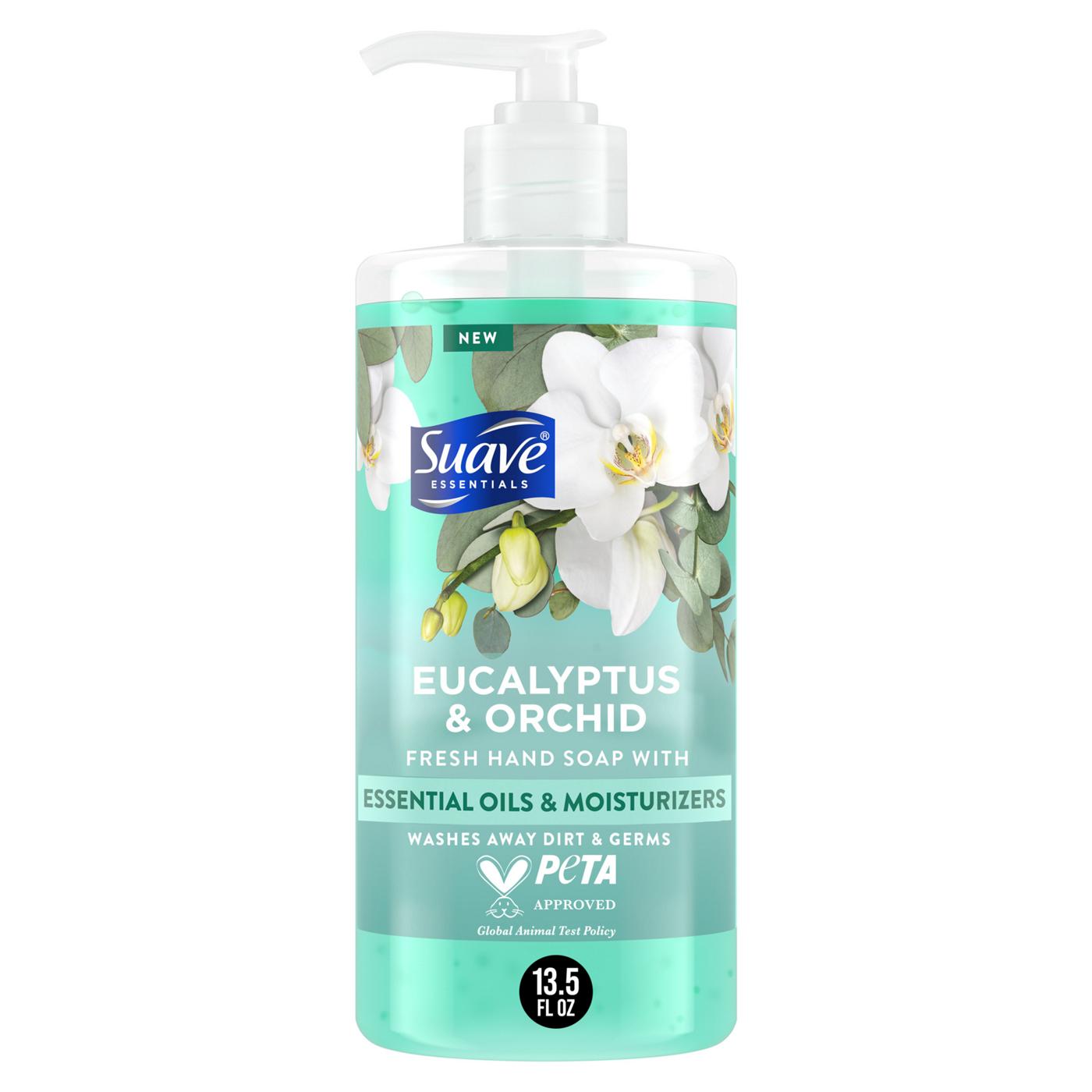 Suave Essentials Fresh Hand Soap - Eucalyptus & Orchid; image 1 of 7